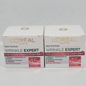 LOreal Paris Wrinkle Expert Anti-Wrinkle Intensive Day Cream 50ml Set of 2 NIB